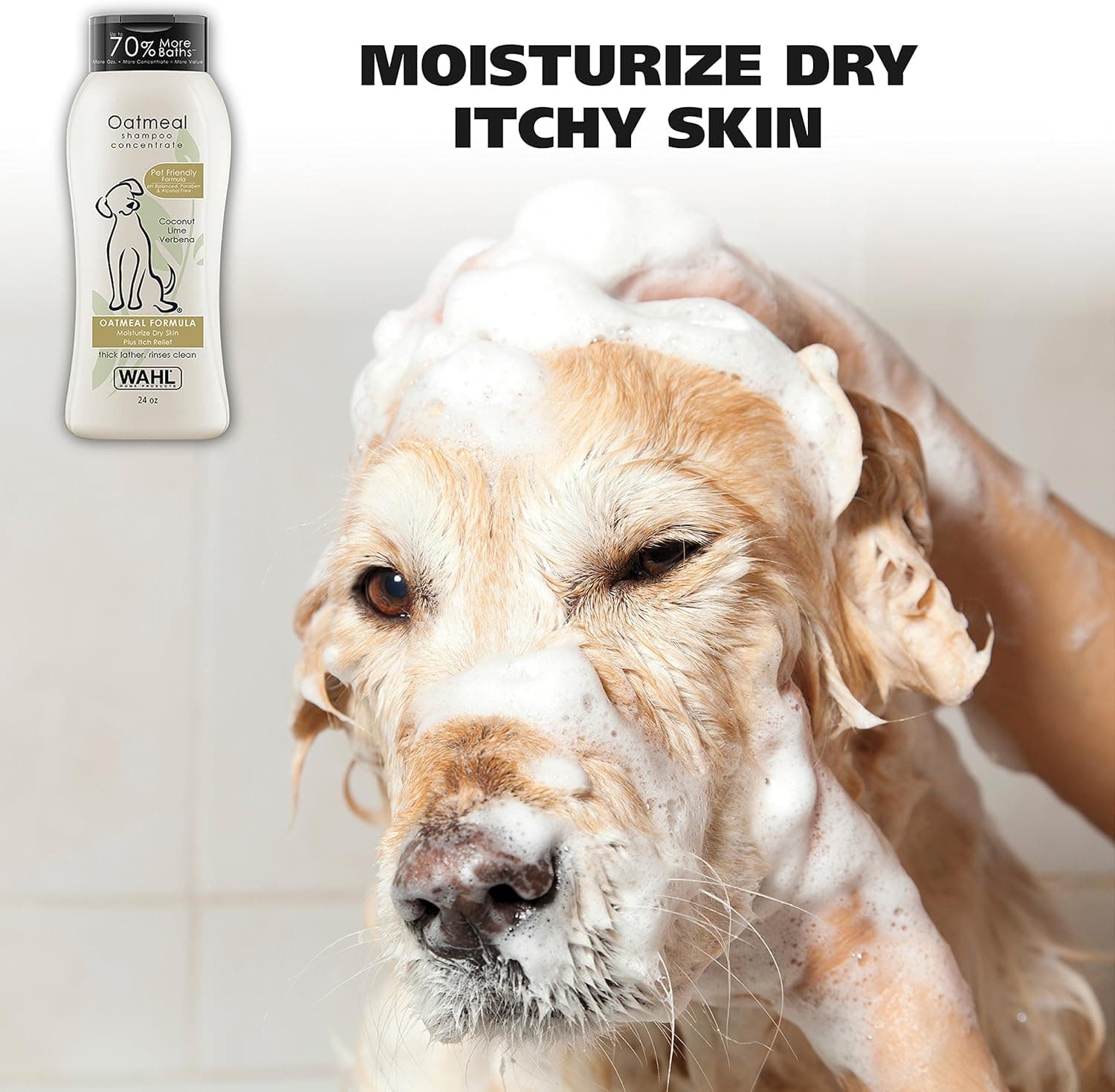 Wahl USA Dry Skin & Itch Relief Pet Shampoo for Dogs - Image 2